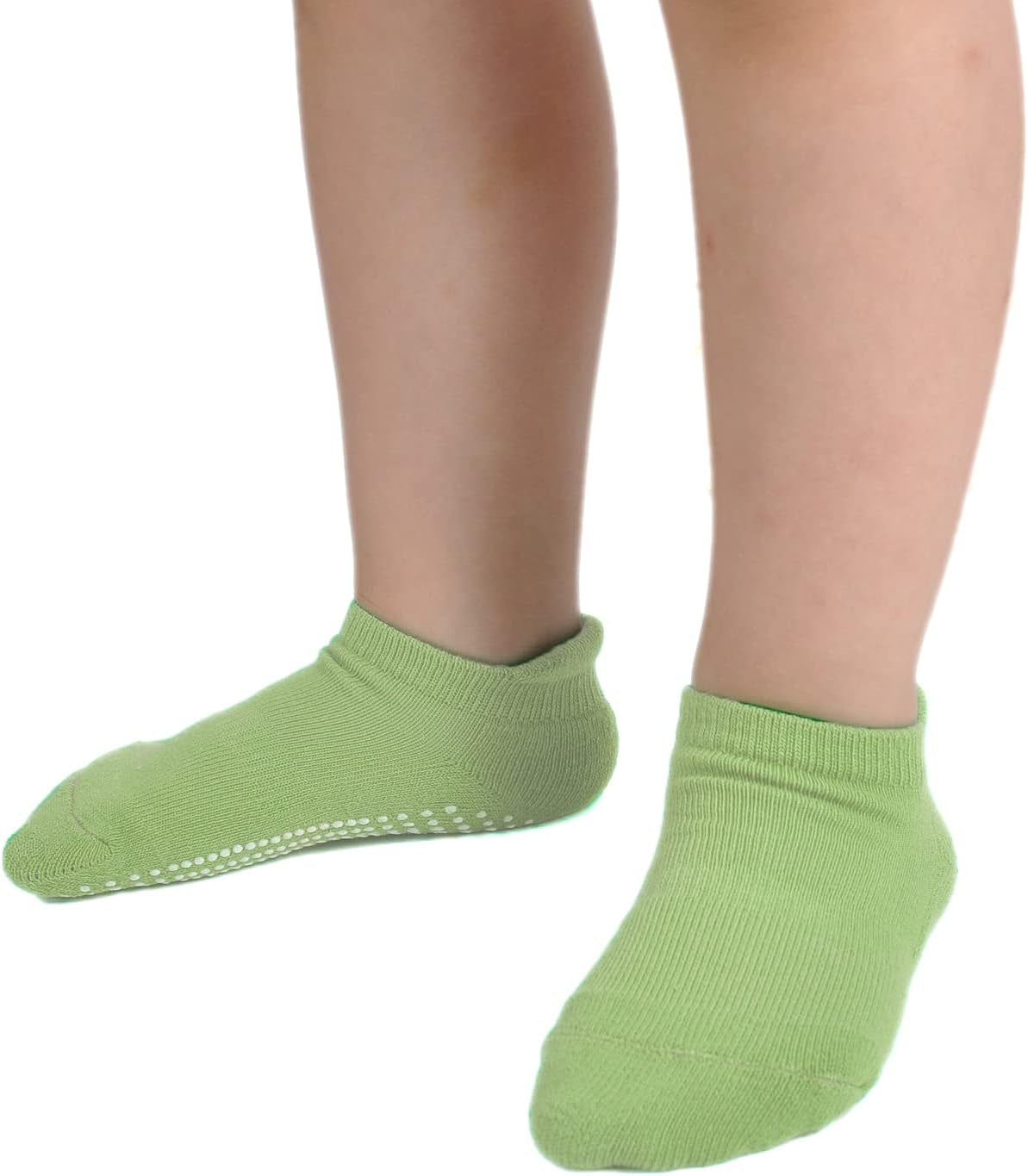 Baby Socks Toddler Non-Slip Socks Thick Cotton Ankle Socks with Grips Kids Boys Girls 6/12 Pack