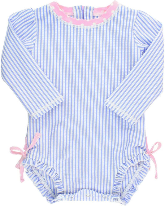 ® Baby/Toddler Girls Long Sleeve One Piece Swimsuit with UPF 50+ Sun Protection